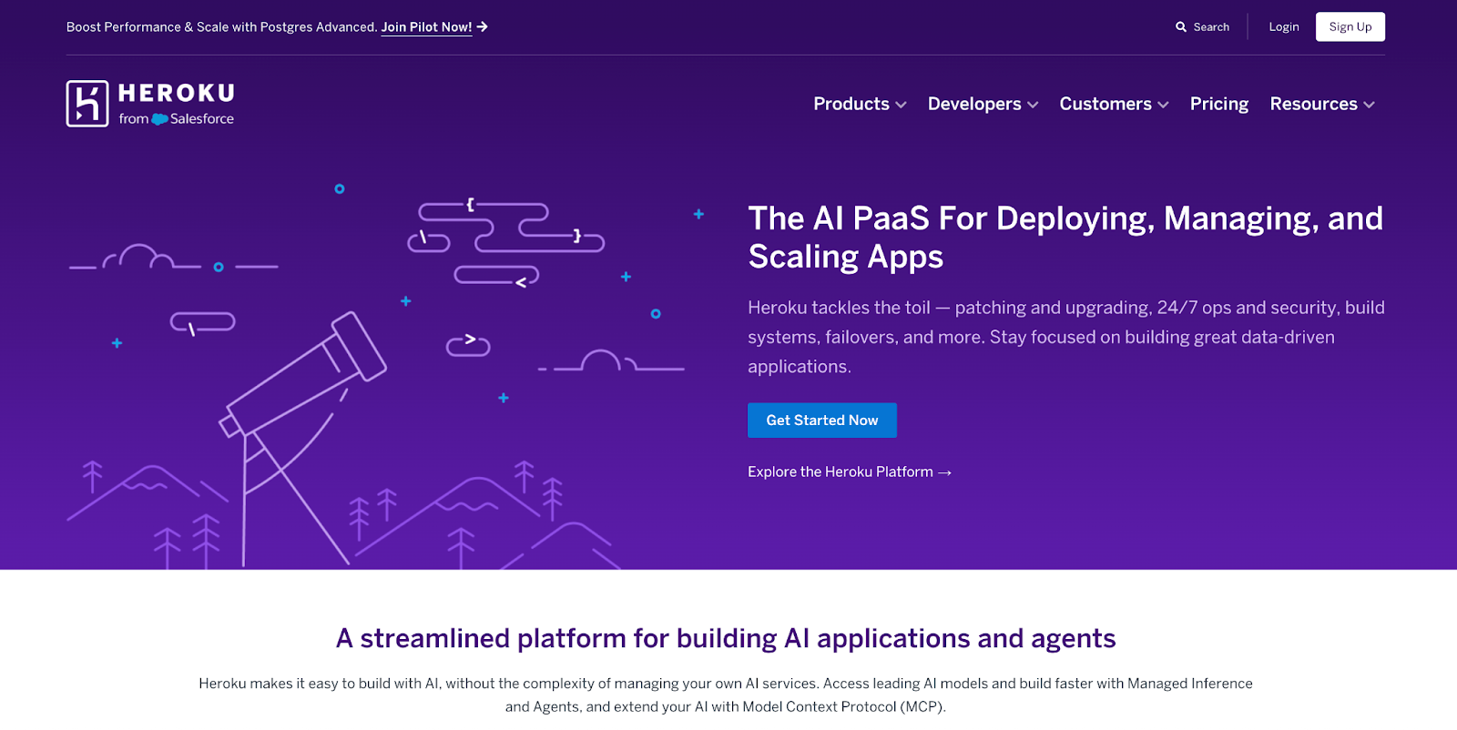 Heroku homepage